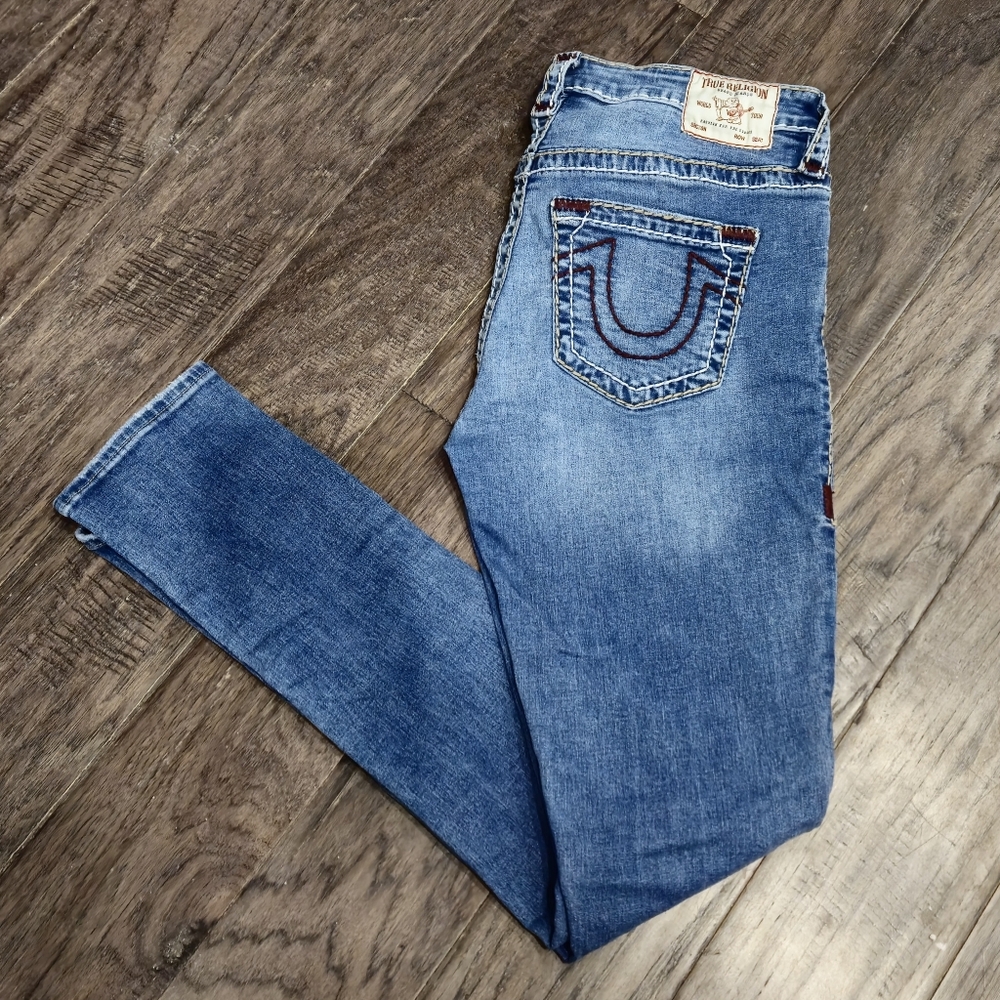 True Relgion Stella Mid-Rise Skinny - Medium Wash